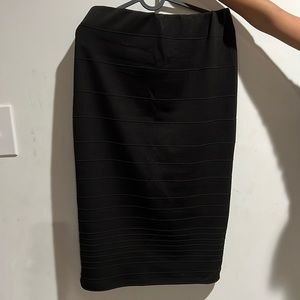 Black pencil skirt
